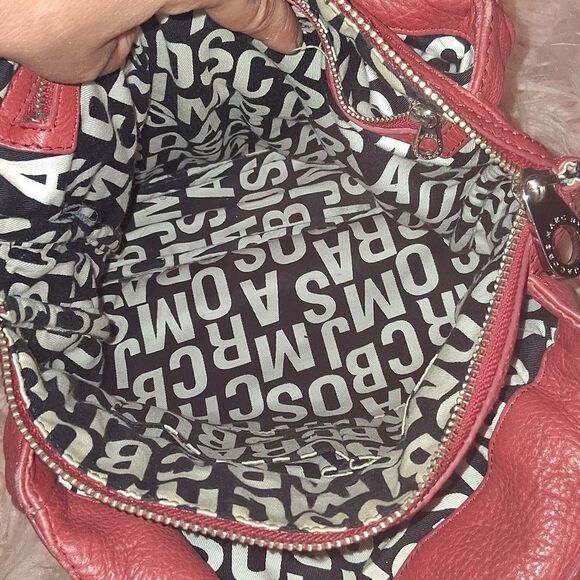 Marc By MARC JACOBS Vintage Red/orange Pebbled Leather Handbag - Picture 8 of 13